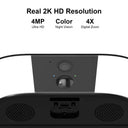 Deters Intruders With 2K Floodlight Cam