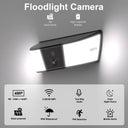 Deters Intruders With 2K Floodlight Cam