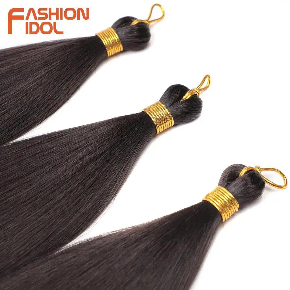 Ariel Ombre Brown Synthetic Hair Extension 28 Inch Pony