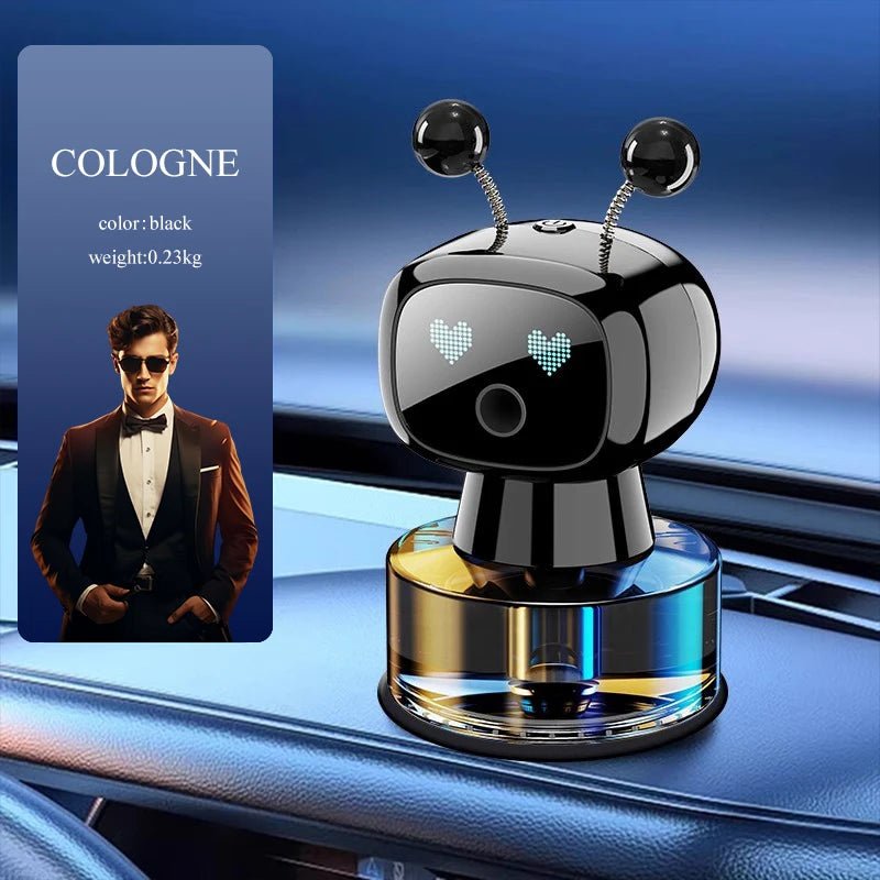 AromaBot AI Smart Robot Car Diffuser Rechargeable Cologne Fragrance For Vehicles