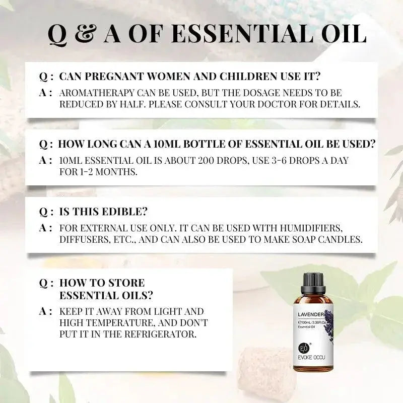 Aromatherapy Essential Oil Set Vanilla Eucalyptus Jasmine