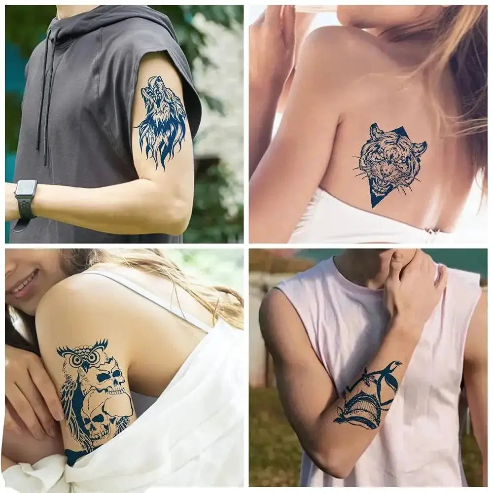 Arrow Design Waterproof Temporary Tattoo Sticker Set For Men