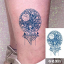 Arrow Design Temporary Tattoos for Men
