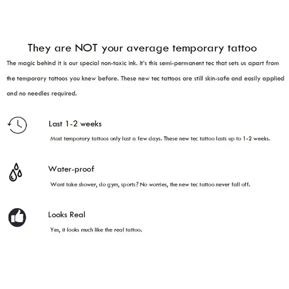 Arrow Design Waterproof Temporary Tattoo Sticker Set For Men