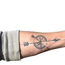 Arrow Design Temporary Tattoos for Men