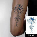 Arrow Design Temporary Tattoos for Men