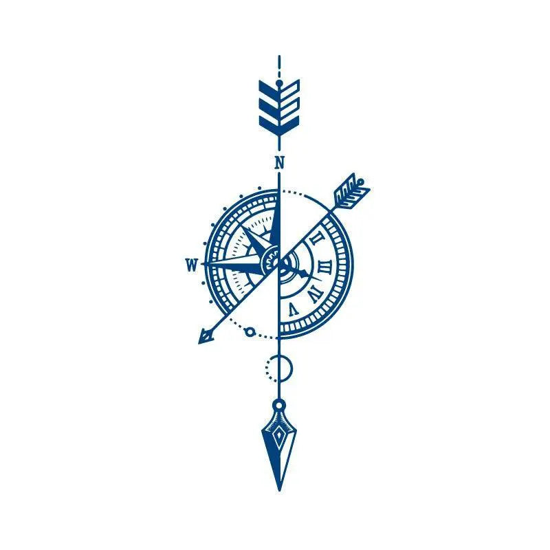 Arrow Design Waterproof Temporary Tattoo Sticker Set For Men