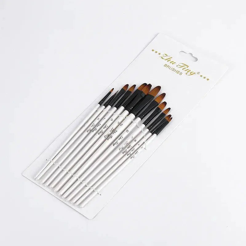 Artistic Nylon Hair Brush Set for All Ages and Mediums