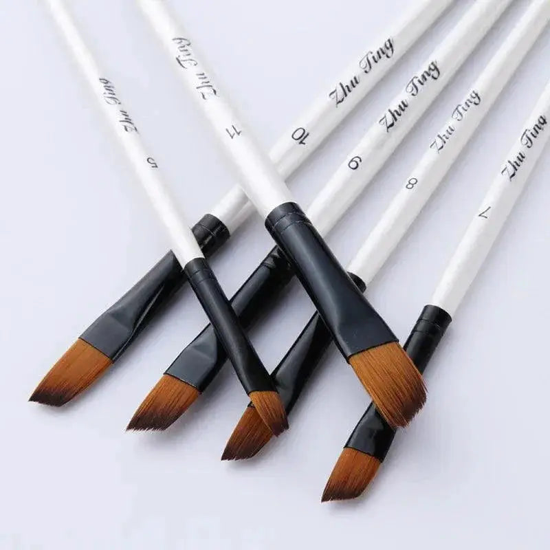 Artistic Nylon Hair Brush Set for All Ages and Mediums