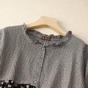 Artsy Patchwork Plaid Dress Stylish Summer Statement Dress