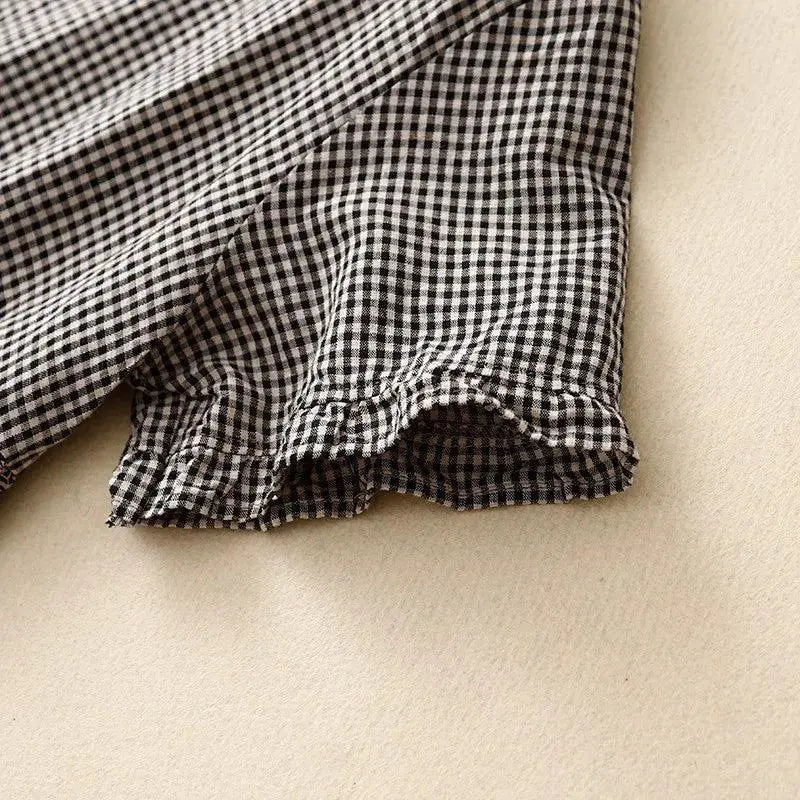 Artsy Patchwork Plaid Dress Summer Statement Style