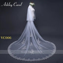 Secure Cathedral Lace Veil for Brides