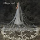 Secure Cathedral Lace Veil for Brides