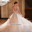 Beaded Sparkle Wedding Dress For Brides