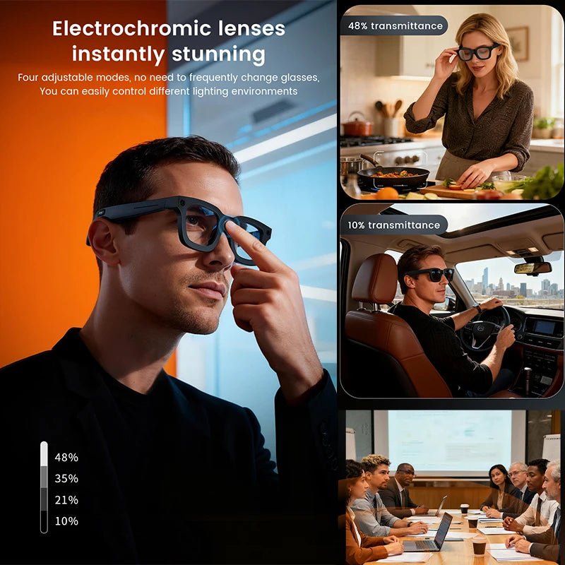AsterTech Vision Glasses - HD Photo Video AI Translation and Touch Controls Plus