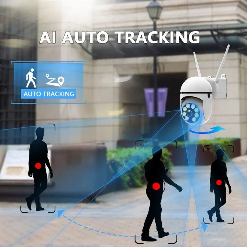 AstraGuard 8MP WiFi Surveillance Camera - AI Tracking And Color Night Vision Pro
