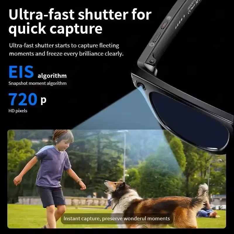 AstraLens Smart Glasses 8MP Camera AI Translation Bluetooth Calls Recording Lite