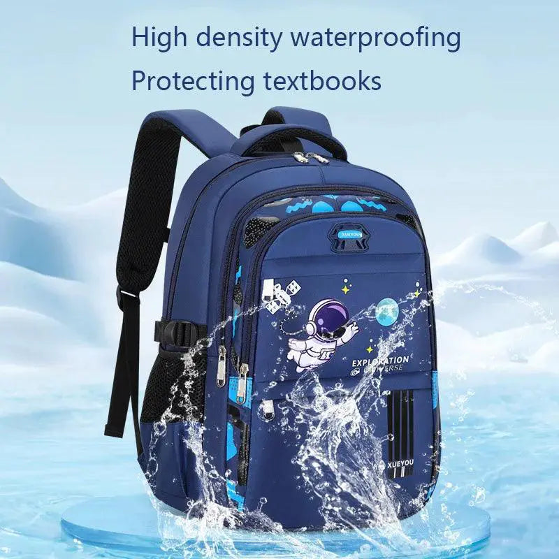 Astronaut Themed Kids Backpack for School Waterproof Bag