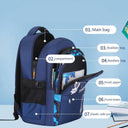 Astronaut-Themed Kids Backpack for School Waterproof Bag
