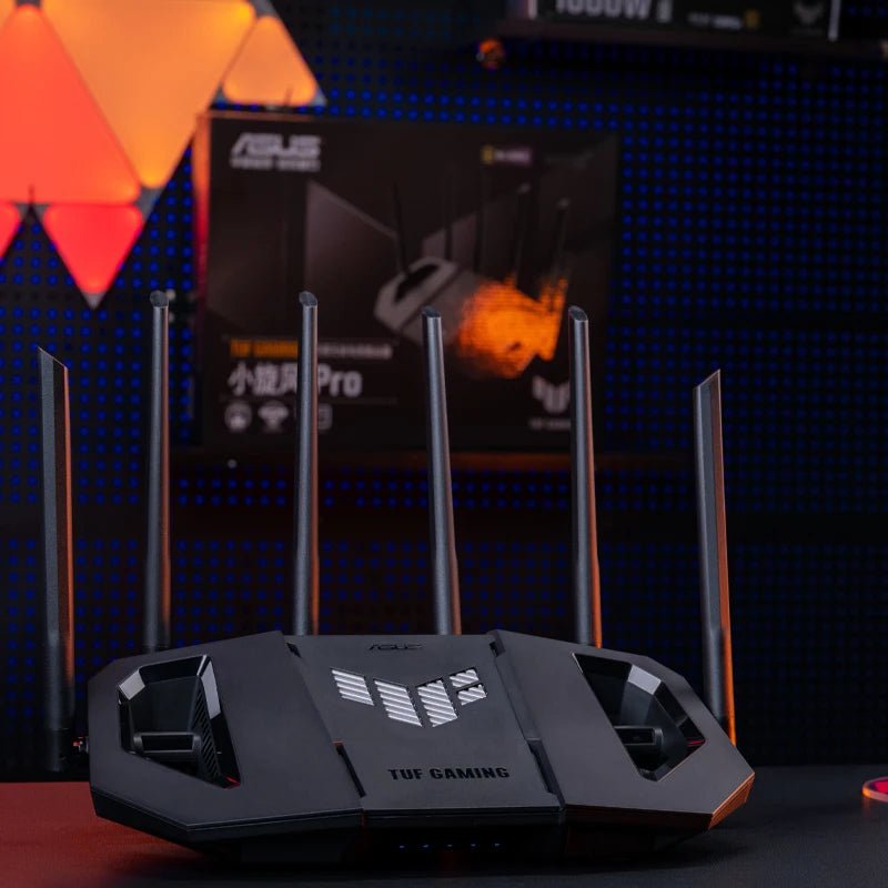 ASUS WiFi7 TUF GAMING BE6500 - Ultra Low Latency Gaming Router for Fast Home WiFi