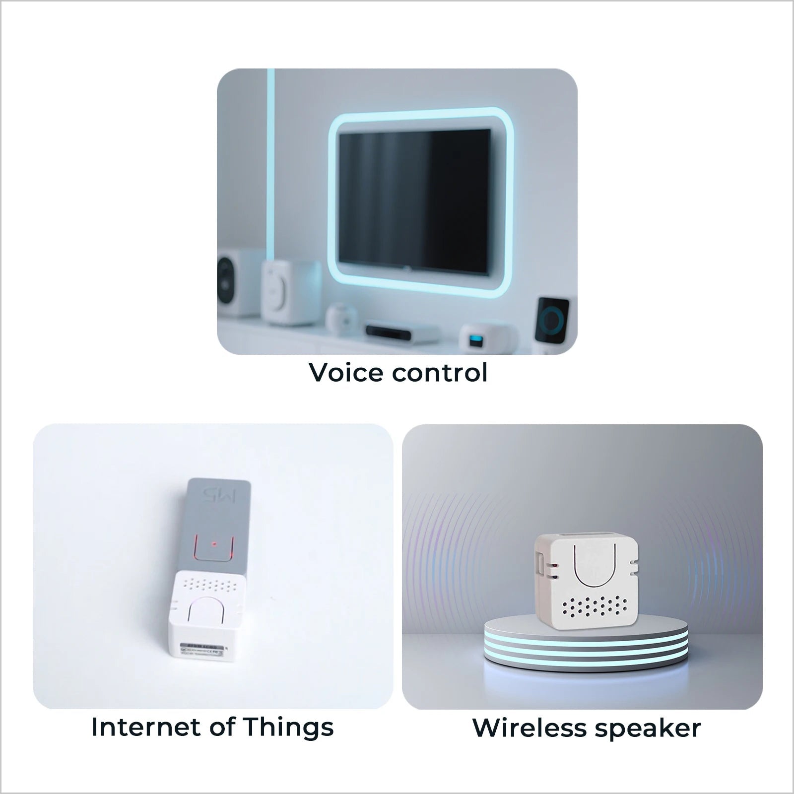Atom VoiceX - Programmable AI Smart Speaker With Built In ESP32S For IoT