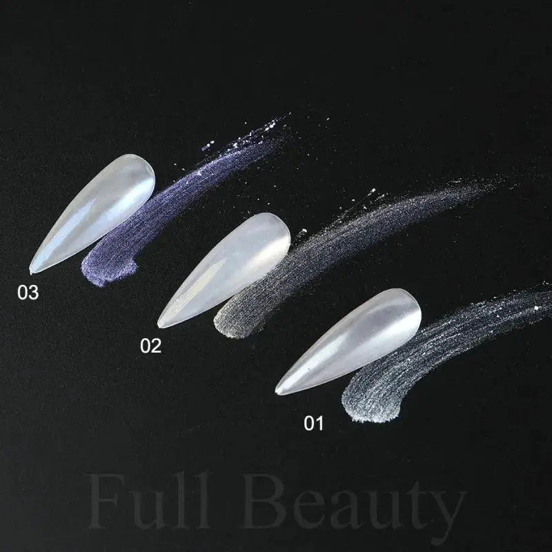 Aurora Blue Chrome Nail Powder Holographic Sparkle