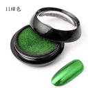 Aurora Blue Chrome Nail Powder Mesmerizing Holographic Sparkle