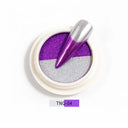 Aurora Blue Chrome Nail Powder Mesmerizing Holographic Sparkle