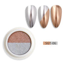 Aurora Blue Chrome Nail Powder Mesmerizing Holographic Sparkle