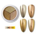 Aurora Blue Chrome Nail Powder Mesmerizing Holographic Sparkle