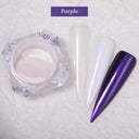 Aurora Chrome Nail Art Kit: Radiant Glitter & Mirror Pigment