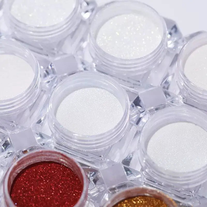 Aurora Chrome Nail Art Kit Radiant Glitter Mirror Pigment