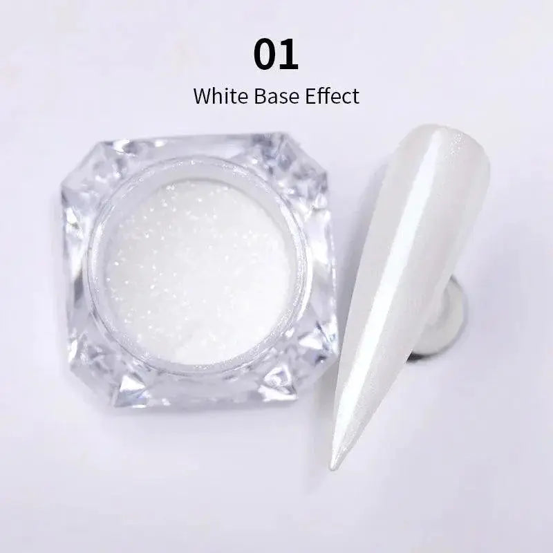 Aurora Chrome Nail Art Kit Radiant Glitter Mirror Pigment
