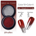 Aurora Holographic Nail Glitter Powder Kit for UV Gel Art