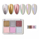 Aurora Holographic Nail Glitter Powder Kit for UV Gel Art