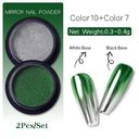 Aurora Holographic Nail Glitter Powder Kit for UV Gel Art