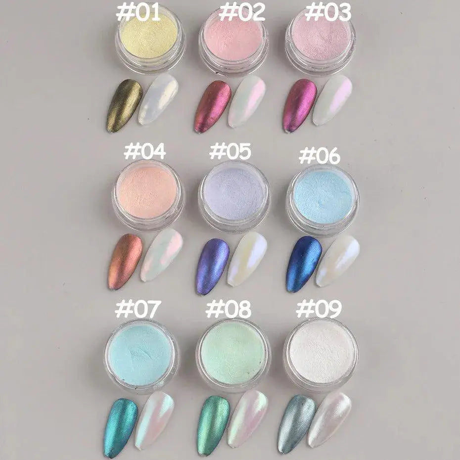 Aurora Nail Glitter Powder Enchanting Gradient Shimmer