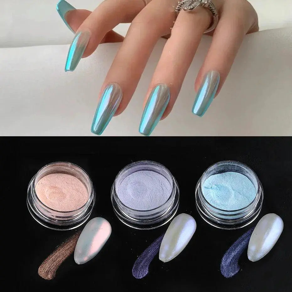 Aurora Nail Glitter Powder Enchanting Gradient Shimmer