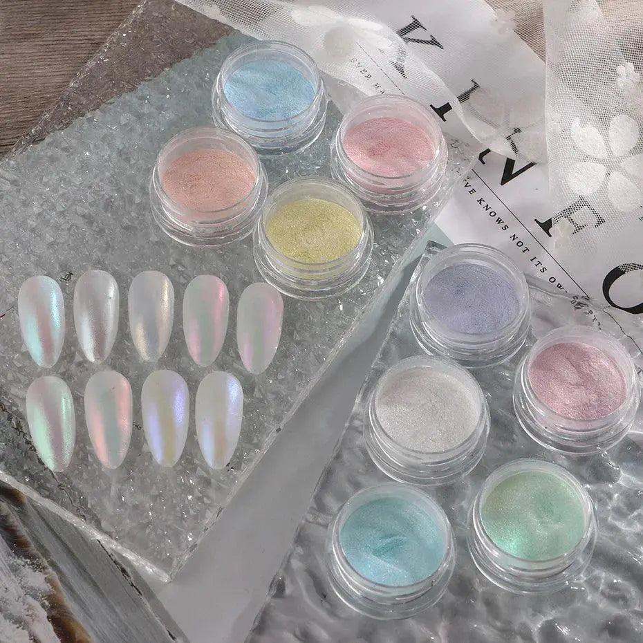 Aurora Nail Glitter Powder Enchanting Gradient Shimmer