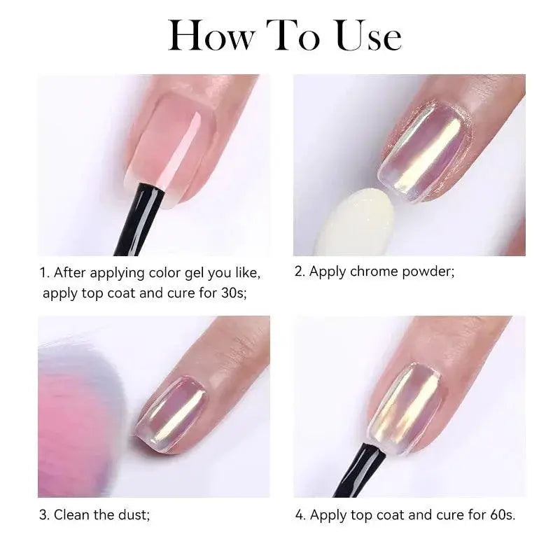 Aurora Nail Powder Sparkling Glitter For Glamorous Nails