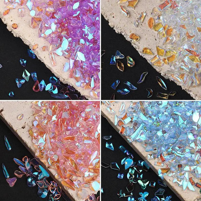 Aurora Rhinestone Nail Art Kit Dazzling AB Crystals Set