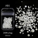 Aurora Rhinestone Nail Art Kit Dazzling AB Crystals Set