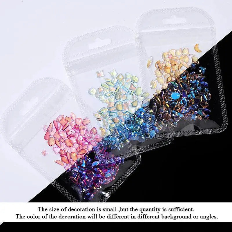 Aurora Rhinestone Nail Art Kit Dazzling AB Crystals Set