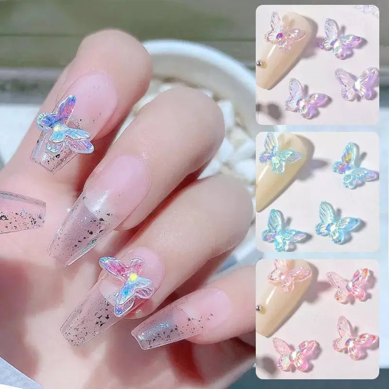 Auroras Butterfly 3D Nail Art Beads Kit For DIY Jewelry