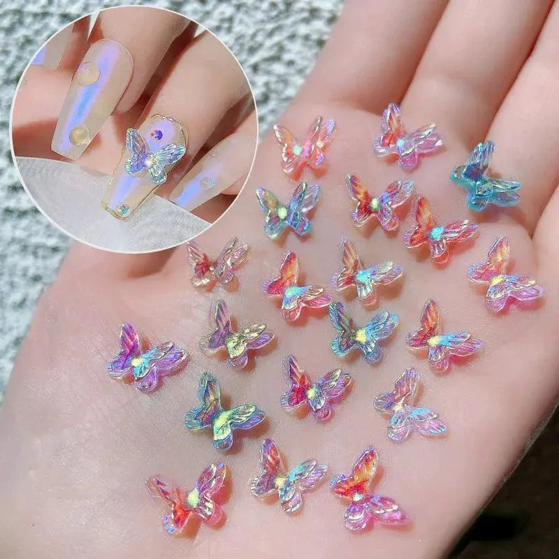 Auroras Butterfly 3D Nail Art Beads Kit For DIY Jewelry