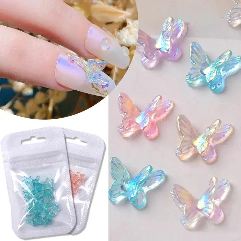 Auroras Butterfly 3D Nail Art Beads Kit For DIY Jewelry