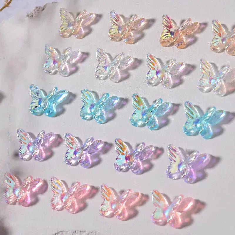 Auroras Butterfly 3D Nail Art Beads Kit For DIY Jewelry