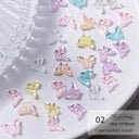 Auroras Butterfly 3D Nail Art Jewelry Unique Acrylic Beads Kit