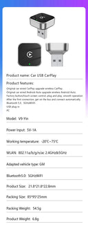 Wireless CarPlay Adapter for Wired Cars