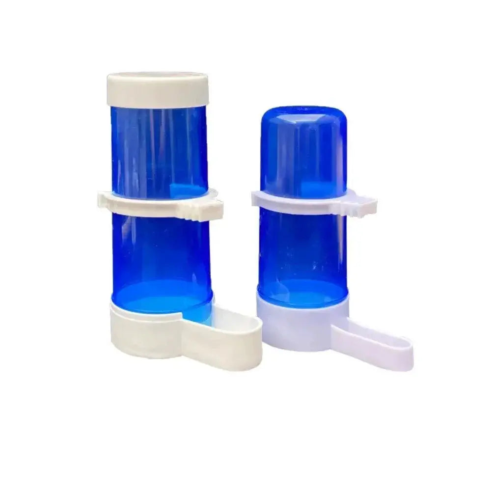 Automatic Blue Bird Feeder for Parrot Cage Durable Safe